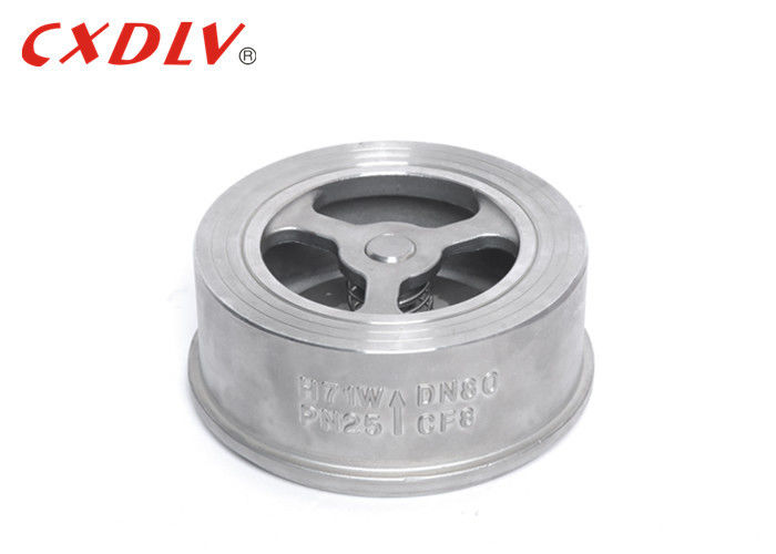 DN32 SS 201 NPS 1 1/4" Swing Type Check Valve Wafer Control For Compressors