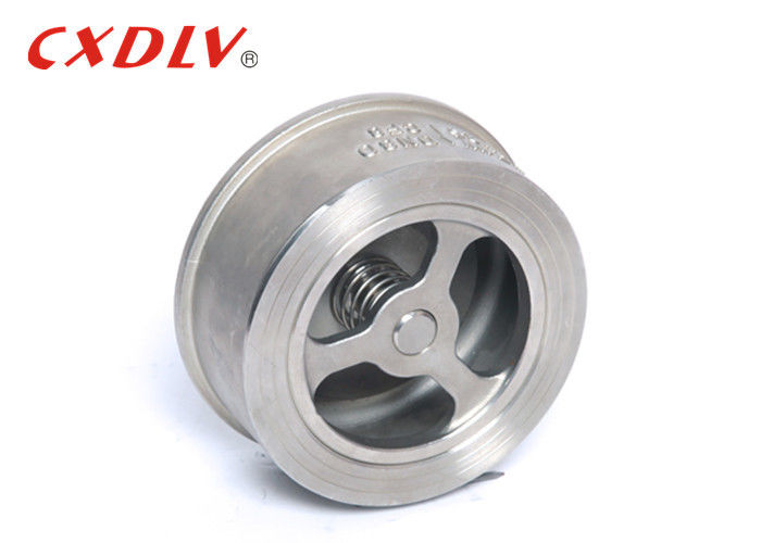 H71 PN25 Spring Wafer Type Lift Non Return Valve GB Standard For Oil And Gas