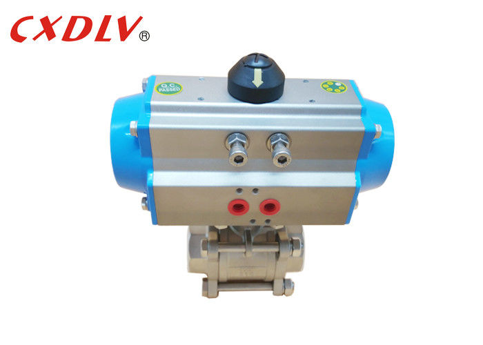 OEM Stainless Steel Spring Return Pneumatic Ball Valve Full Port Valve