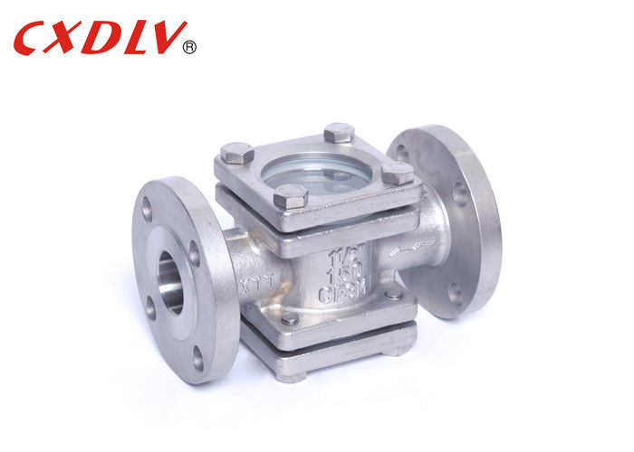JIS 10K 2 " SS Flap Flanged Sight Glass Inside Plate Impeller Spinner Tube Fitting
