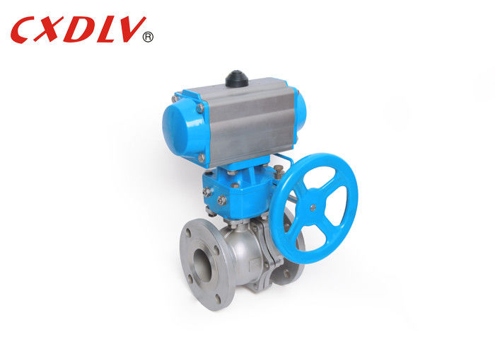 Actuator Floating Ball Valve Handwheel Manual Override Customized Color