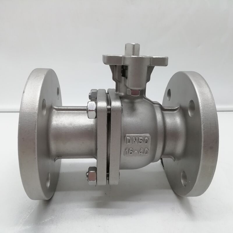 DN50 PN16 Flanged Ball Valve CF8M Stainless Steel Degreased Oxygen Clean Full Bore Floating Ball for Oil Free Service