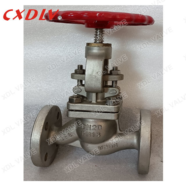 Stainless Steel Body Flanged Globe Valve OS&Y,Bolted Bonnet with Handwheel Operated