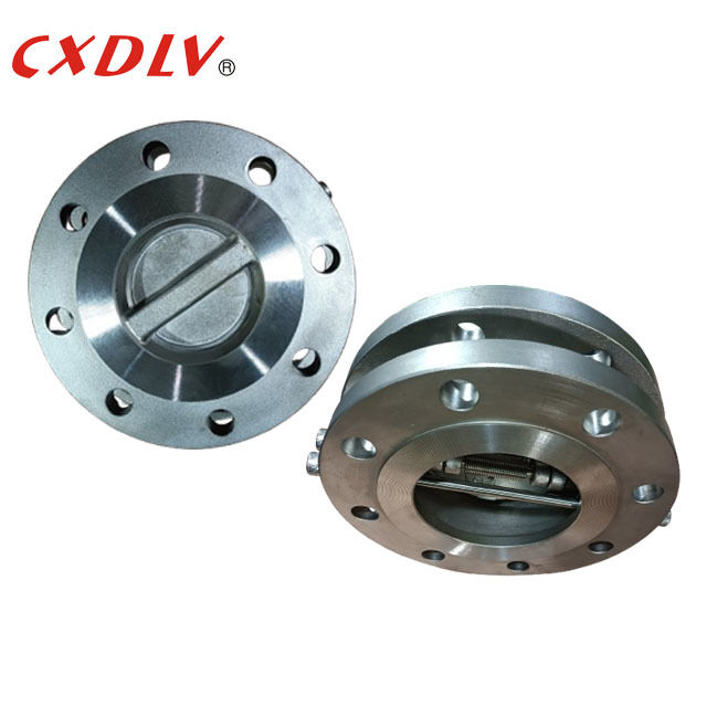 Stainless Steel Dual Plate Check Valve Metal Hinged Flange End ANSI150LB RF