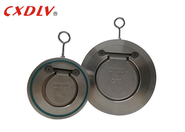 SS316 Essentric Disc Stainless Swing Check Valve PN16 PTFE O Ring With ISO Approval