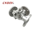 Manual Low Platform Stainless Steel 3 Way Ball Valve flange Connetion T Type DN50 DN 80 DN 100