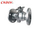 DIN Double Flanged Ball Valve ISO5211 Pad with Handle or Actuator