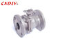 JIS 20K 2PC Cast Steel Ball Valve ISO5211 Direct Mounting Pad for Motor