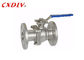 Electric Actuator High Pressure Full Port Two Piece Ball Valve Double Flange Ends