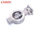 Water Oil Gas Wafer Butterfly Valve Double Flange End Gear Operated DN300