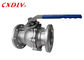 Stainless Steel DIN RF Flanged Ball Valve 2pc With Handle Operation