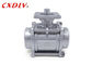 ISO5211 Pad Female Threaded Ball Valve BSP BSPT NPT Direct Mounting For Water