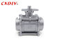 1000WOG Screwed End Female Threaded Ball Valve 1 &quot; 3 Piece Industrial Valve