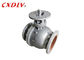 Carbon Steel Trunnion Valve CF8 Two Piece Flanged Casting Ball Valve