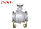 Carbon Steel Trunnion Mounted ball valve stainless steel Natural Oil Gas Firesafe With Flange Ends