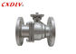JIS10K SCS13 2 inch Stainless Steel Ball Valve With Solid Stainless Steel Ball