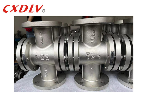 Industial SS321 Flanged Sight Glass Stainless Steel Double Windows Flow Indicator