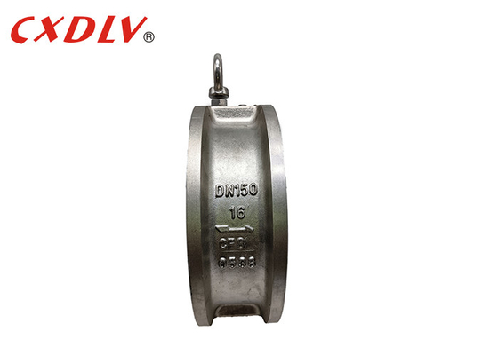 Lug Type Dual Plate Check Valve Wafer Swing Stainless Steel PN16