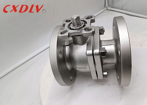 2PC Ball Valve 1.4409 Body PTFE Seat Bare Stem Floating Ball DIN PN16