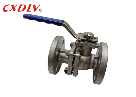 DIN PN16 SS Ball Valve 2 Slipt Parts Full Port with ISO5211 TOP