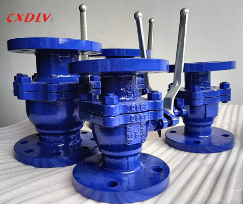 A216 Gr.WCB Flanged Ball Valve 2 Piece Parts with Handle Lever PN16