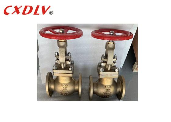 C95800 Alloy 65A JIS5K Flanged Globe Valve with Handle Wheel For Marine