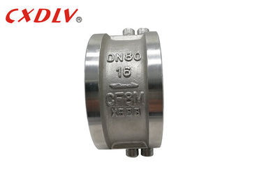 Wafer Spring Assisted Dual Plate Check Valve  Short Length PN16 Pressure Durable