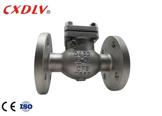 PN16 PTFE Seat Ring CF8 Flap Flanged Check Valve