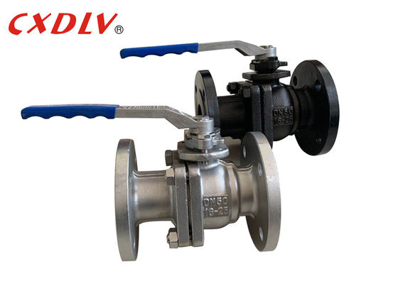 Water Oil PTFE Seat DIN FM DN50 Flanged Ball Valve